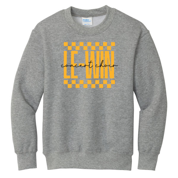 LW Music Boosters 2026 Concert Choir - Youth Core Fleece Crewneck Sweatshirt Thumbnail