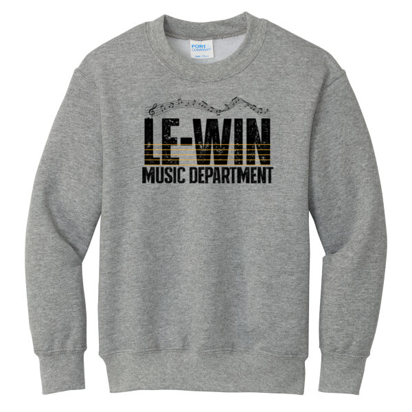 LW Music Boosters 2026 Music Department - Youth Core Fleece Crewneck Sweatshirt Thumbnail