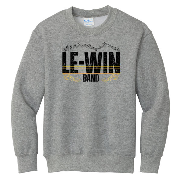 LW Music Boosters 2026 Band - Youth Core Fleece Crewneck Sweatshirt Thumbnail