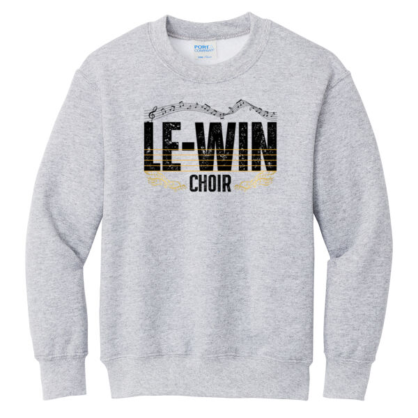 LW Music Boosters 2026 Choir - Youth Core Fleece Crewneck Sweatshirt Thumbnail
